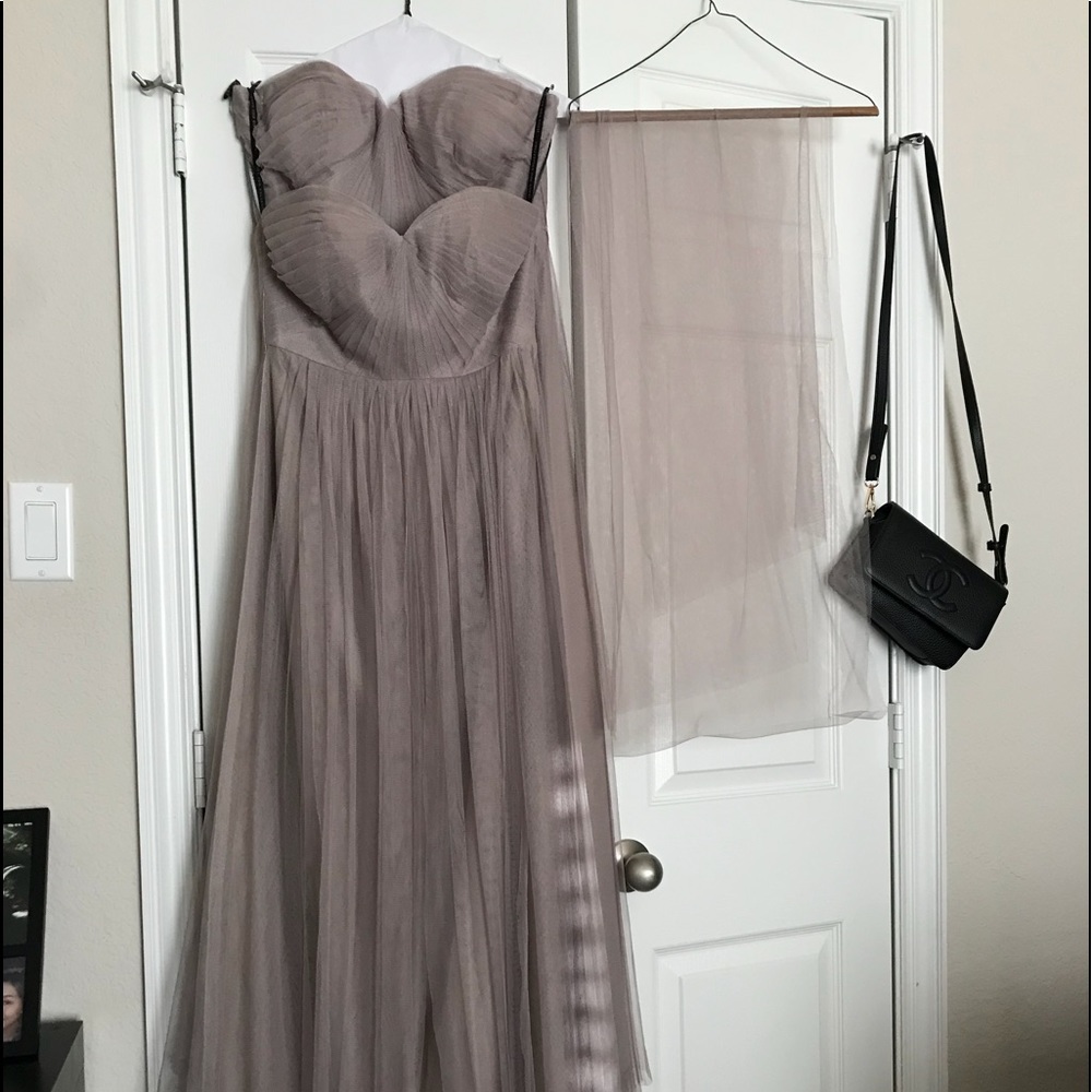 (2) Jenny Yoo Convertible Tulle Dress.